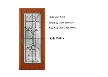 A isolação sadia térmica decorativa de vidro modelado da janela das portas mantém-se morno
